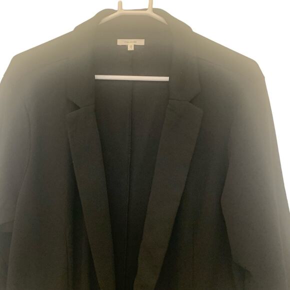 Maurices Cardigan Jacket 2X Black Open Front Notch Lapel Business Casual Classic - Picture 4 of 9